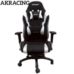 美品AKRacing WOLF ゲーミングチェア ホワイト 梱包・発送たのメル便 