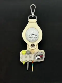 ゴルフボールポーチ★ティーケース★マーカー★ティーホルダー★ゴルフボールケース白