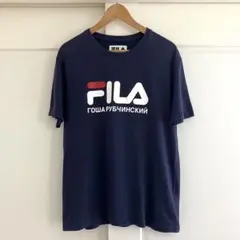 FILA GOSHA RUBCHINSKIY ロゴTEE ネイビー L 美品のサムネイル