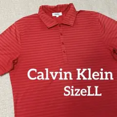 カルバンクラインゴルフ 半袖 ボーダー ポロシャツ ストレッチ メンズ LLのサムネイル