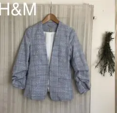 入学入園h&m ジャケット　水色　未使用　EUR34セレモニーOL