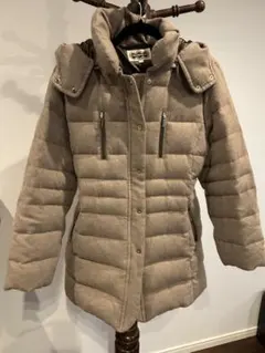 極美✨レジァンス カシミヤ100% ダウンコート 42 L 日本製 グレージュ