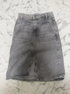 ZARA グレー スリット入り　デニムスカート 116cm