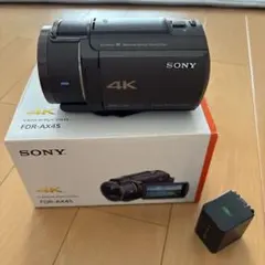 【ジャンク品】SONY FDR-AX45 本体＋純正バッテリー2個付き ジャンク品】SONY FDR-AX45 本体＋純正バッテリー2個付き 2025年