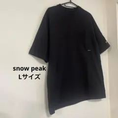 snow peak 半袖Tシャツ 黒色（SP Pocket T shirt）