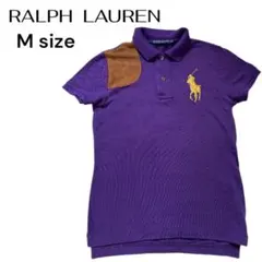 Ralph Lauren 紫色 ポロシャツ Mサイズ　ビッグポニー