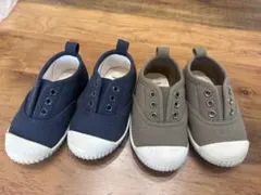 スニーカー　ネイビー カーキ　 2足セット