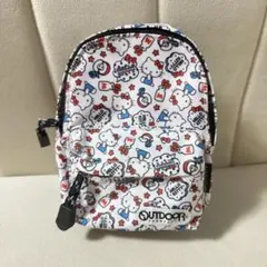 OUTDOOR×ハローキティ　ミニミニリュック　ポーチ　ミニチャーム　小物入れ