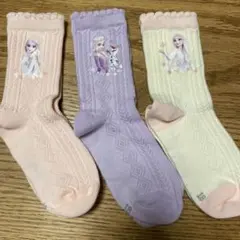 エルサ ディズニー キッズ靴下 3点セット