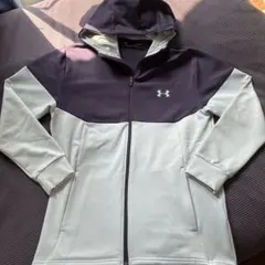 UNDER ARMOUR フルジップジャケット XL グレー/パープル