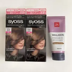 サイオス　ヘアカラー　4N クラシックブラウン　2個、ウエラトーントリートメントのサムネイル