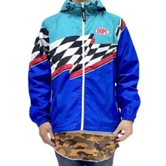 新品 DOPE チェッカーフラッグ アノラック マウンテン ジップアップパーカーのサムネイル