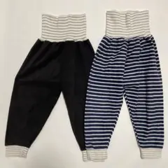腹巻き付きフリースパンツ　2枚セット　110