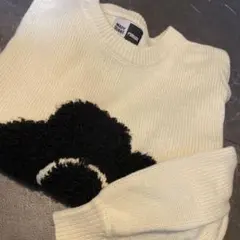 MARY QUANT 花柄ボアニットセーター