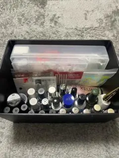 ネイル用品セット 多色ジェルネイル マニキュア セルフネイルセットケース付き