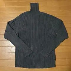 GAP ギャップ タートルネック リブニット セーター グレー L