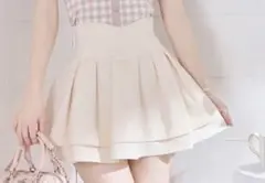 ミシェルマカロン　美脚スカート ホワイト Ｍサイズ