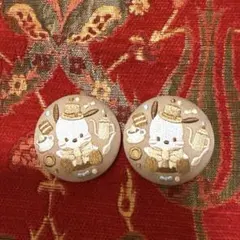 サンリオ　刺繍缶バッジ　ポチャッコ2個セット