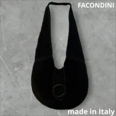 【FACONDINI】"イタリア製 スウェード ショルダーバッグ"
