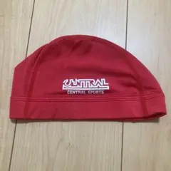 CENTRAL SPORTS 水泳帽 赤　セントラルスポーツ　スイミング