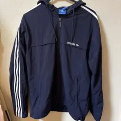 adidas originals 3STRIPED WBナイロンシェル パーカー