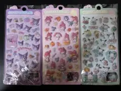 サンリオぷくぷくシール ３枚セット（海外輸入品）