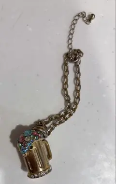 ビールジョッキ モチーフ チャーム キーホルダー