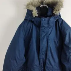 L.L.Bean ダウンジャケット コート パーカー グースダウン ネイビー