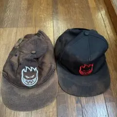 Spitfire ブラックキャップ スナップバック2つ