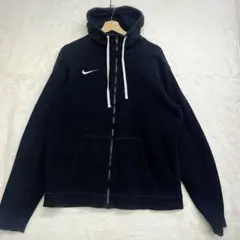 Nike ブラック ジップアップパーカー