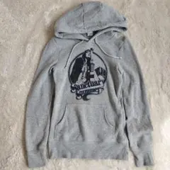 MOUSSY マウジー プリントパーカー グレー
