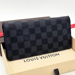 美品】 ルイヴィトン 二つ折り財布 ダミエアンフィニ ポルトフォイユ