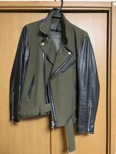 glamb ダブルライダースジャケット カーキのサムネイル