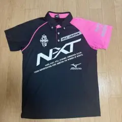 MIZUNO ポロシャツ インターハイ限定 Lサイズ 黒/ピンク