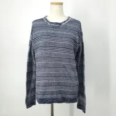 /＊b【コットン混】オールドネイビー クルーネック ニット セーター 長袖 S