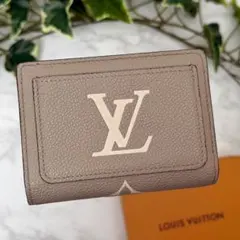 美品 ルイヴィトン ポルトフォイユ・クレア アンプラント 折り財布