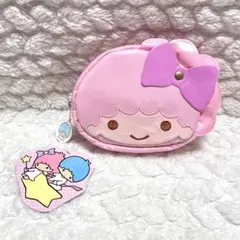 2011年　サンリオ　リトルツインスターズ　ララ　ダイカットラミネート　丸ポーチ