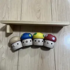 こまむぐ 木のおもちゃセット 4人家族 - メルカリ