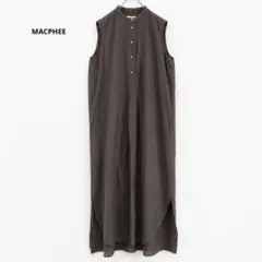 美品✨MACPHEE 定価1.4万円 リネン混 ノースリーブシャツ チュニック 