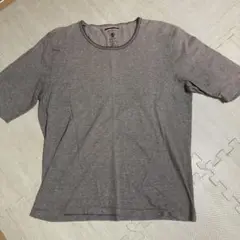 IKKA イッカ　メンズ　Tシャツ　ブラウン　チャコール　Lサイズ