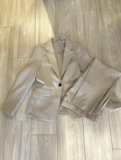 【試着のみ】GU ウォッシャブルテーラードジャケット、パンツZ（セットアップ）