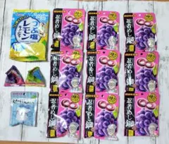 ◇UHA味覚糖　忍者めし鋼　グレープ味 & キャンディ・グミ等 全13点セット◇