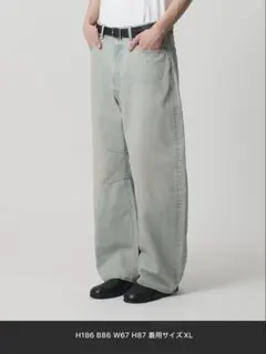 デニムカーブパンツ　未使用タグ付のサムネイル