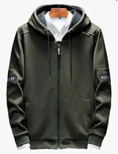 メンズ パーカー 春服 秋服 ジップアップパーカー トレーナー スウェット 厚手