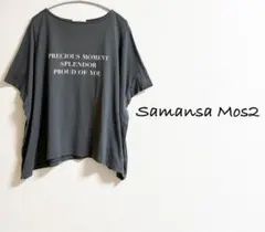 sm2 サマンサモスモス　ロゴTシャツ　グレー　半袖Tシャツのサムネイル