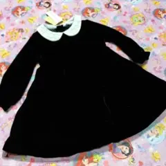 最終価格★ベロア 95 ワンピース☆長袖 ベビー 女の子★