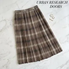 URBAN RESEARCH DOORS チェック柄 プリーツスカートのサムネイル