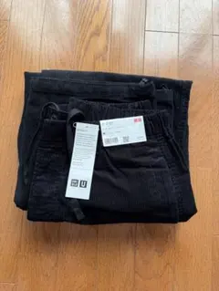 UNIQLO ユニクロu コーデュロイ ユーティリティパンツ　ブラック　新品