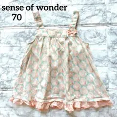 美品　センスオブワンダー　70　エプロンドレス　リバティ　オーガニックコットンのサムネイル
