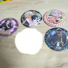 ワンピース 輩缶バッジ バラ可 ロビン シャカ アトラス S.スネーク